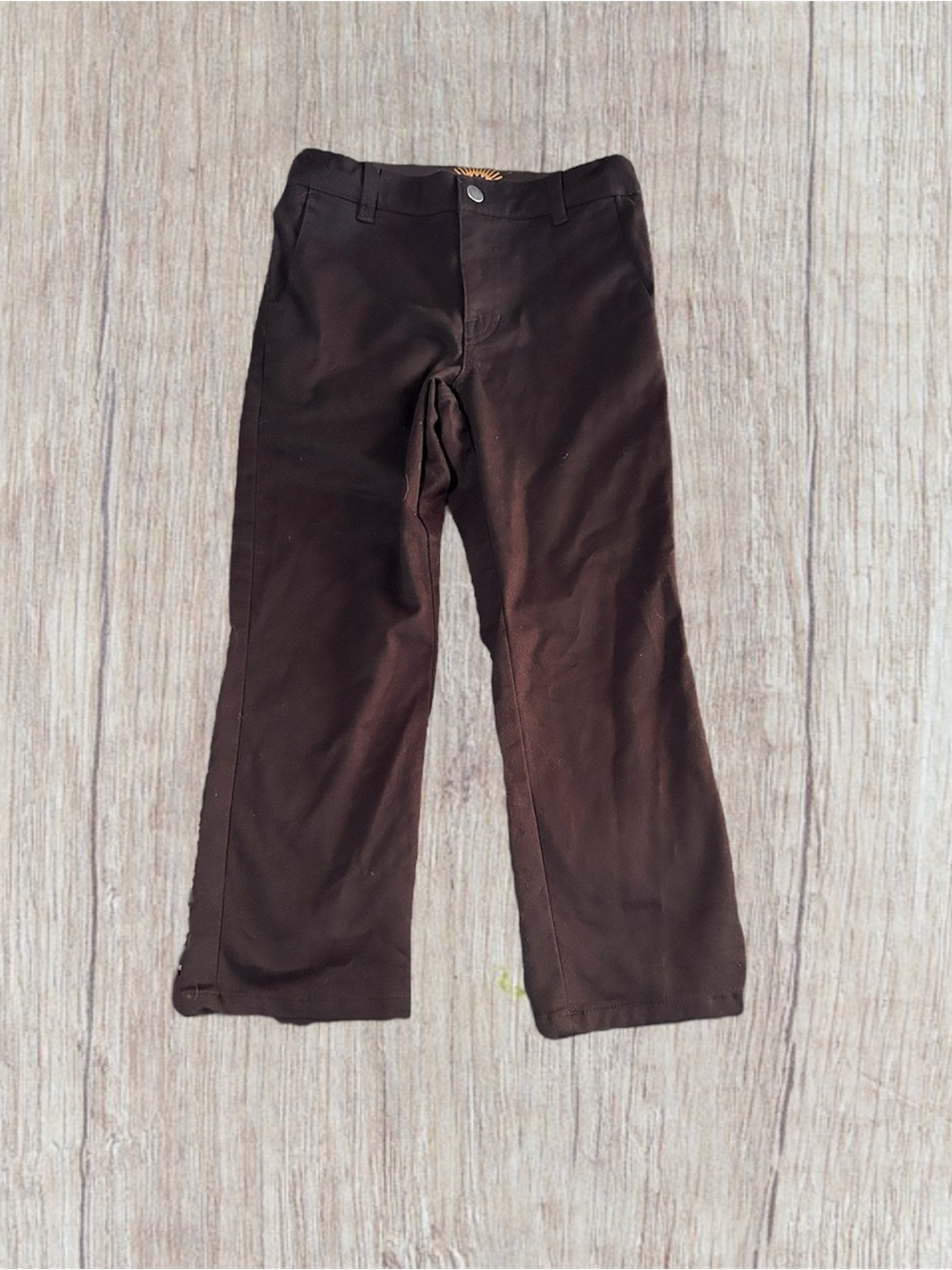 6 kids volcom black chinos
